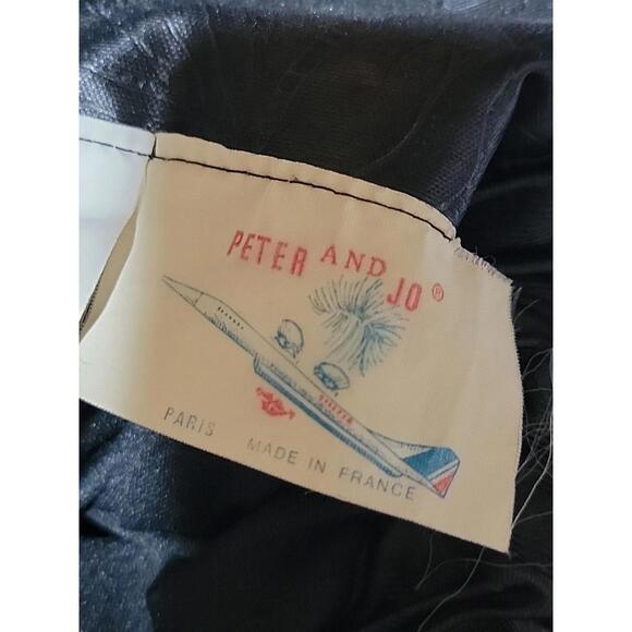 Peter And Jo Made In France Black Jacquard Size 1 (S) Trumpet Women's Skirt #7 - Picture 10 of 12